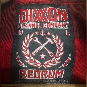 DIXXON Red and Black Flannel Shirt “RedRum”